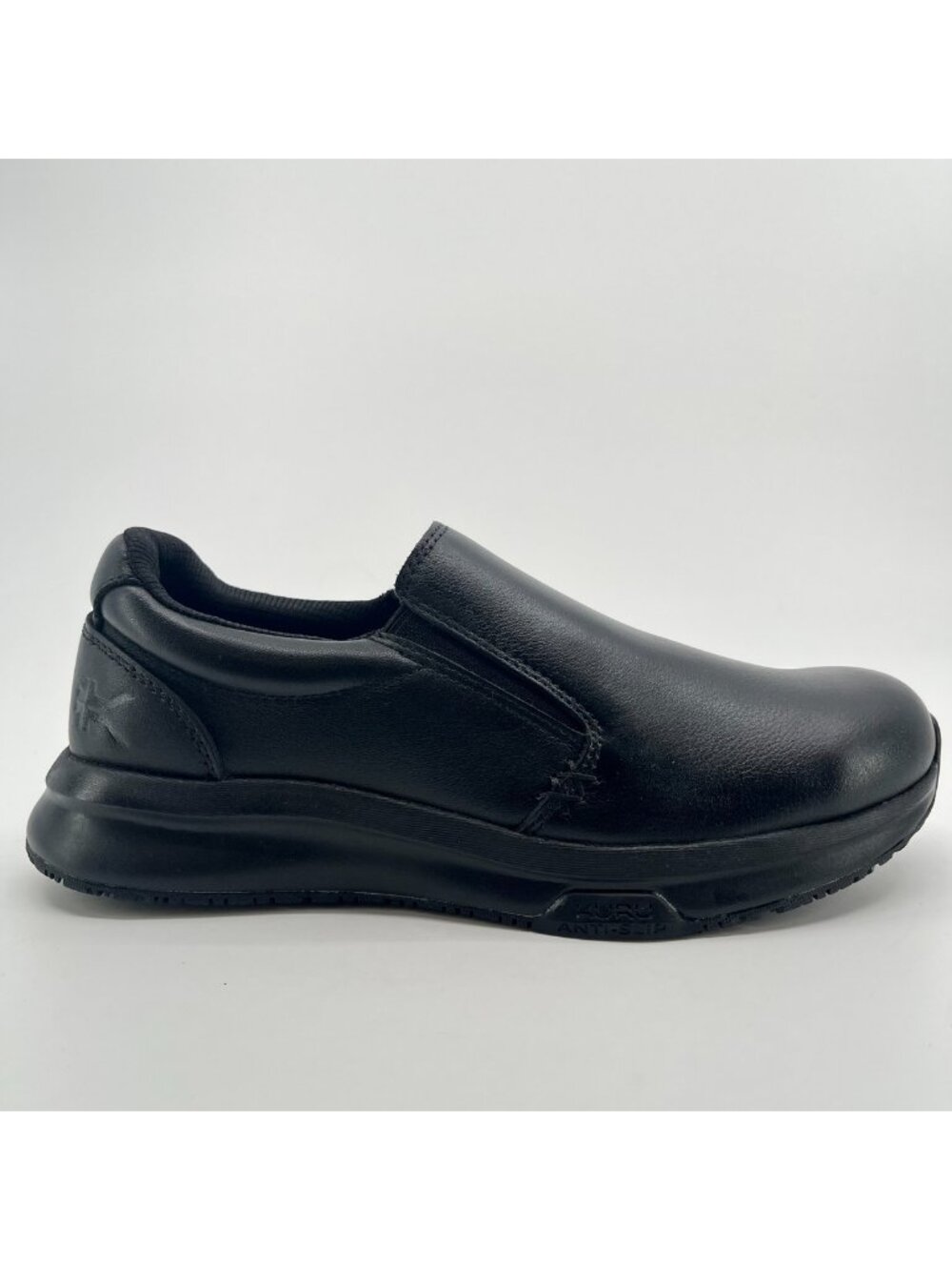 Kuru Kivi 2 Womens Size 8.5 Triple Black Classic Walking Leather Slip-On Shoes
